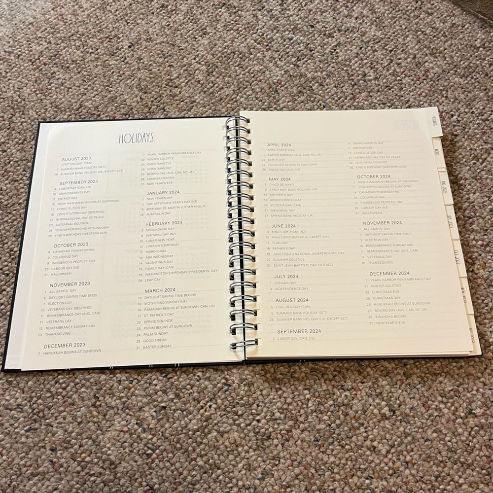 🆕 Rae Dunn HELLO 2024 17 Month Planner Pink - Picture 7 of 13